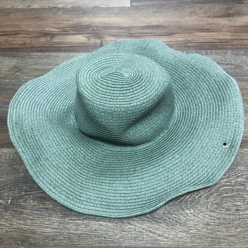 Peter Grimm Wide Brim Floppy Straw Resort Sun Beach Vacation Hat - OSFM